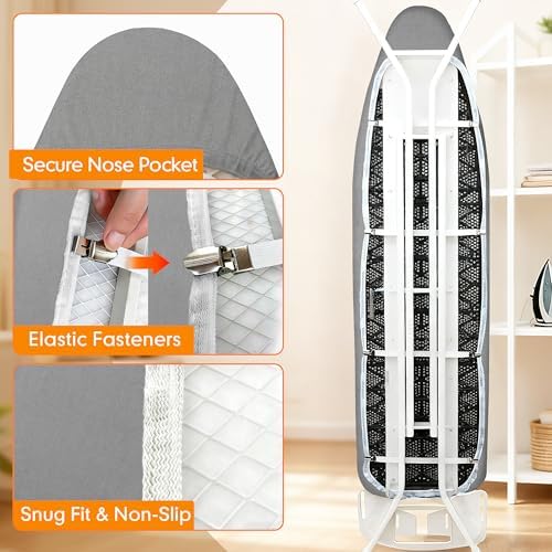 Ironing Board Cover and Pad, 21x57 Extra Large, Scorch Resistant - Image 5