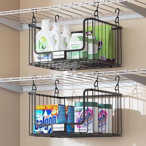 3-Pack Laundry Basket, Wire shelves - Image 3