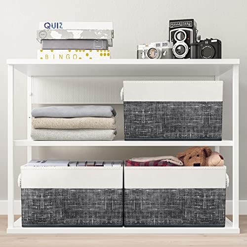 Fab totes Storage Bins 4-Pack, Foldable Storage Baskets - Image 5