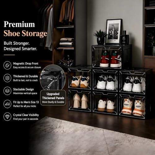 1 Pack Black Drop-Front Sneaker Box - Image 4
