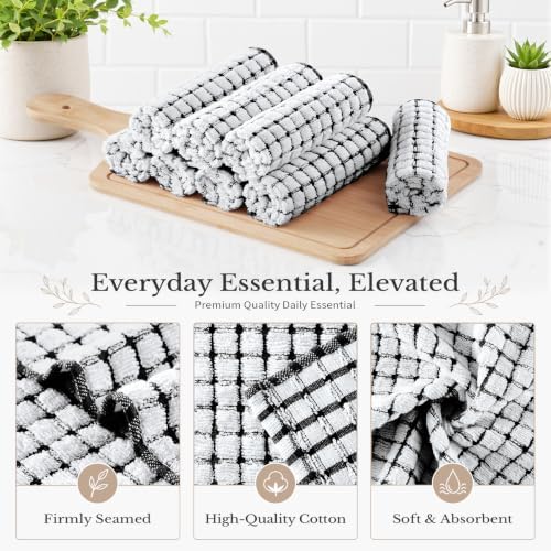 Homaxy 16 Pack Terry Kitchen Dish Cloths - Image 2