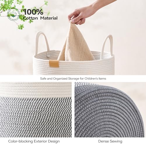 Nunsino Laundry Hamper 75L, Large Laundry Basket - Image 5