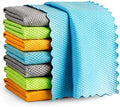 AIDEA Microfiber Glass Cleaning Cloth-8PK, Magic Cleaning Cloths 12"x12" by AIDEAHOME