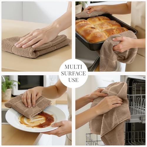 Homaxy 100% Cotton Kitchen Towels 18"x28", 8 Pack Dish Towels - Image 5