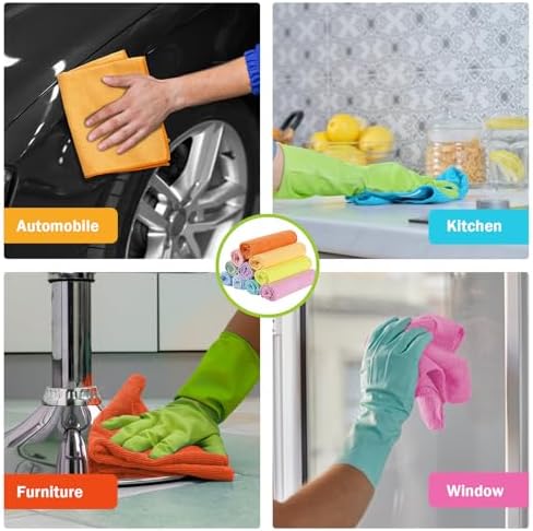AIDEA Microfiber Cleaning Cloth, Cleaning Rags, 11.5"×11.5" - Image 5