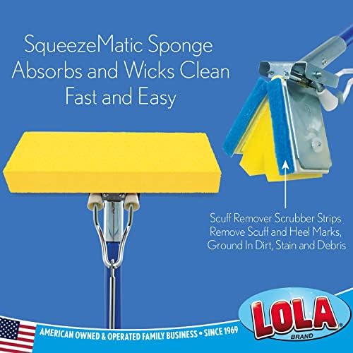 LOLA Squeeze Matic Butterfly Sponge Mop Refill, 2 Pack Replacement Head - Image 2