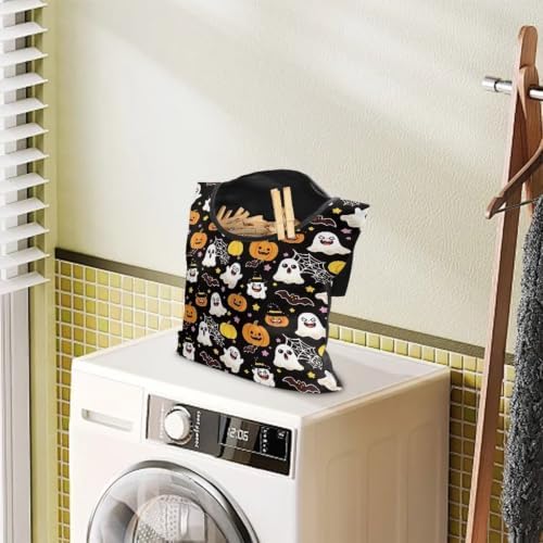 Halloween Ghost Clothespin Organizer Bag - Image 3
