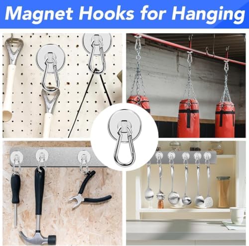 LOVIMAG Magnetic Hooks 70 LBS Strong Magnets Cruise 12Pack Magnet - Image 6