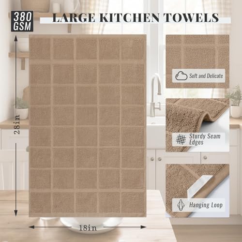 Homaxy 100% Cotton Kitchen Towels 18"x28", 8 Pack Dish Towels - Image 2