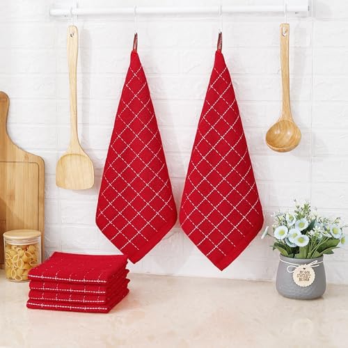Homaxy 100% Cotton Terry Kitchen Dish Cloths, 6 Pack - Image 6