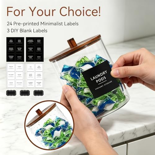 Amolliar Clear Acrylic Laundry Pods Container - Image 2