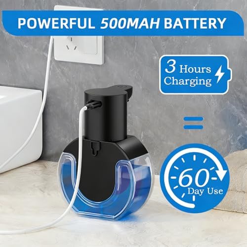 Automatic Soap Dispenser Touchless, Rechargeable Foaming Soap Dispenser - Image 6