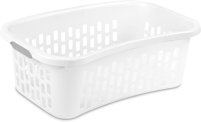 Sterilite HipHold Laundry Basket, Plastic Rectangle Clothes Hamper, 6 Pack - Image 8