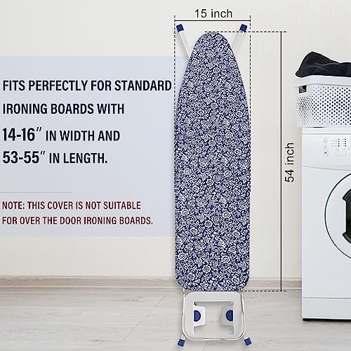 Ironing Board Cover and Pad 15x54 Inch Standard Ironing Board Cover - Image 2
