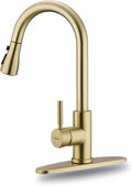 WEWE Pull-Down Kitchen Faucet, 3-Mode Sprayer, High Arc | 360° Swivel, SUS 304 by WEWE