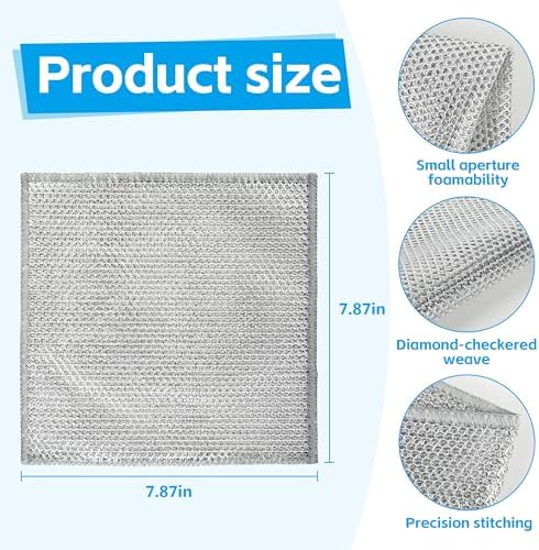 36Pack Multipurpose Wire Dishwashing Rags, Upgrade Non Scratch Wire Dishcloth - Image 2