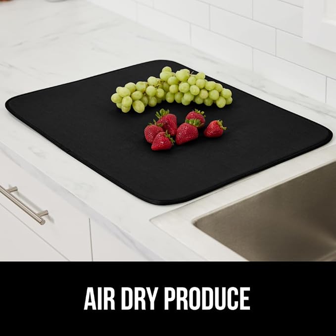GORILLA GRIP Ultra Water Absorbent Microfiber Dish Drying Mat, 2 PK, Slip - Image 9