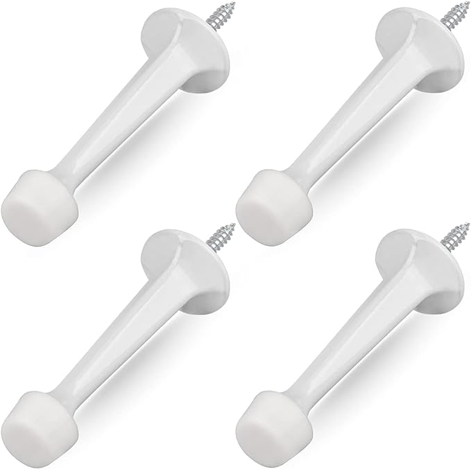 HOMOTEK 4 Pack Heavy Duty Solid Rigid Door Stop by HOMOTEK