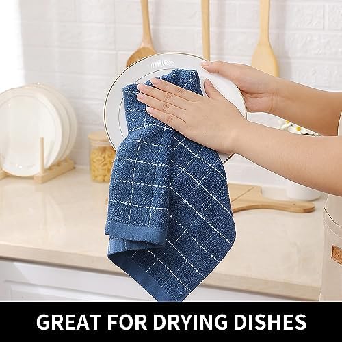 Homaxy 100% Cotton Terry Kitchen Dish Cloths, 4 Pack - Image 4