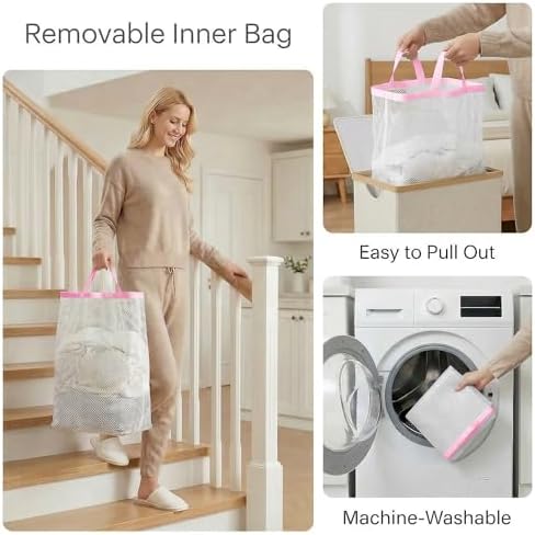 efluky Slim Laundry Basket - Image 4