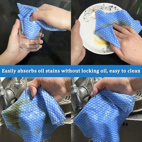Disposable Cleaning Cloths, Absorbent Dish Cloths Large Kitchen Towels - Image 4