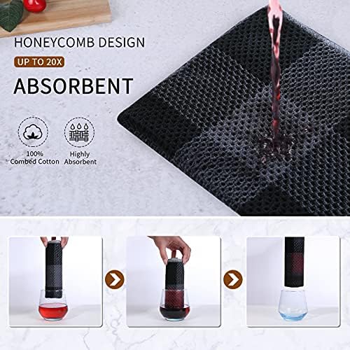 Mordimy Cotton Waffle Weave Kitchen Towels, 8 Pack - Image 3