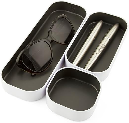 Three by Three Seattle 3 Piece Shallow Metal Organizer Tray Set - Image 6