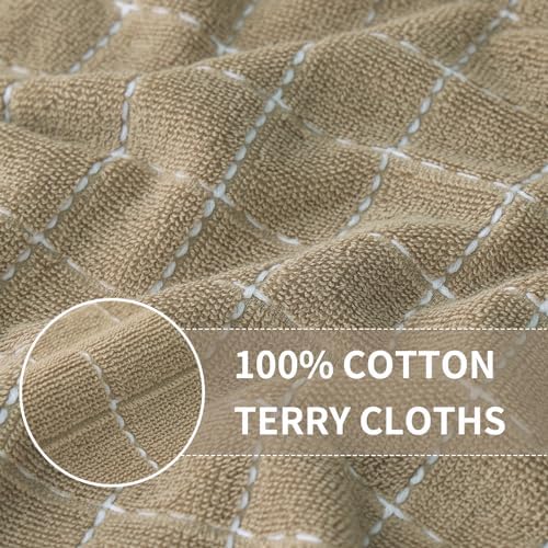 Homaxy 100% Cotton Terry Kitchen Towels, 8 Pack - Image 2
