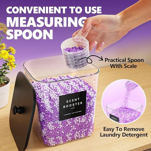 Moforoco 5 Pack Laundry Pods Container, Large Detergent Powder Storage - Image 4