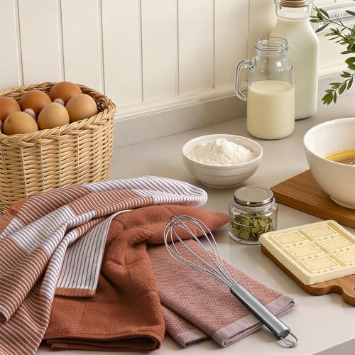 Homaxy 9 Pack Cotton Terry Premium Kitchen Towels, 18 x 28 in - Image 5