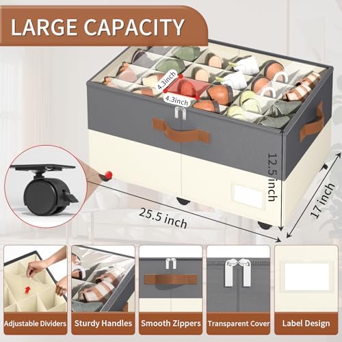 Foyego Shoe Organizer for Closet, - Image 2