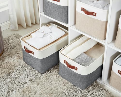 DECOMOMO Storage Bins, Large Fabric Storage Baskets - Image 2