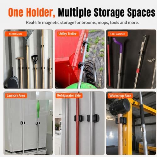 3-H 8 Pack Magnetic Broom Holder - Image 3