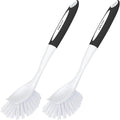 Dish Brush with Handle, 2 Pack Kitchen Scrub Brushes by Amazer
