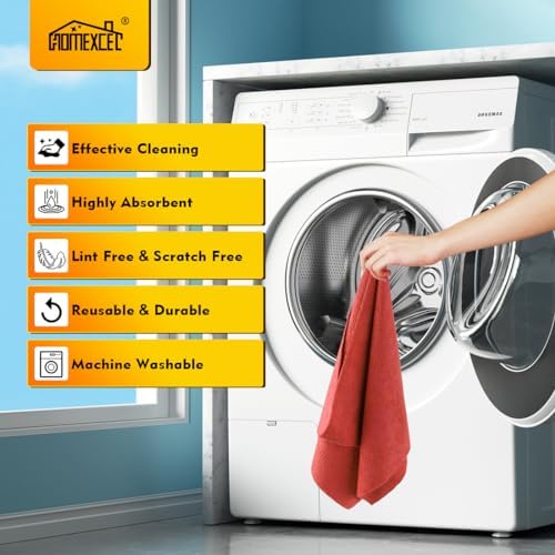 HOMEXCEL Microfiber Cleaning Cloth 200 PK, Towels - Image 5