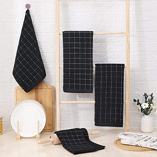 Homaxy 100% Cotton Terry Bulk Kitchen Towels, 10 Pack - Image 6