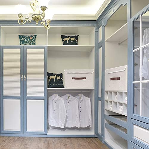 TYEERS Collapsible Storage Boxes, Washable Fabric Storage Bins - Image 4
