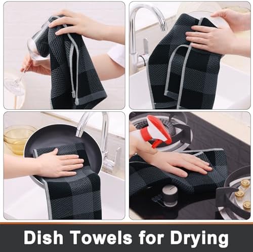 Mordimy Cotton Waffle Kitchen Towels, 4 Pack - Image 4