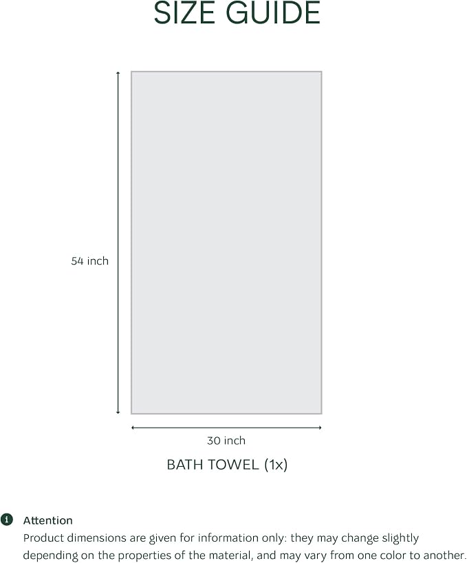 Lacoste Heritage 100% Supima Cotton Bath Towel 30" x 54", Premium Super Soft - Image 2