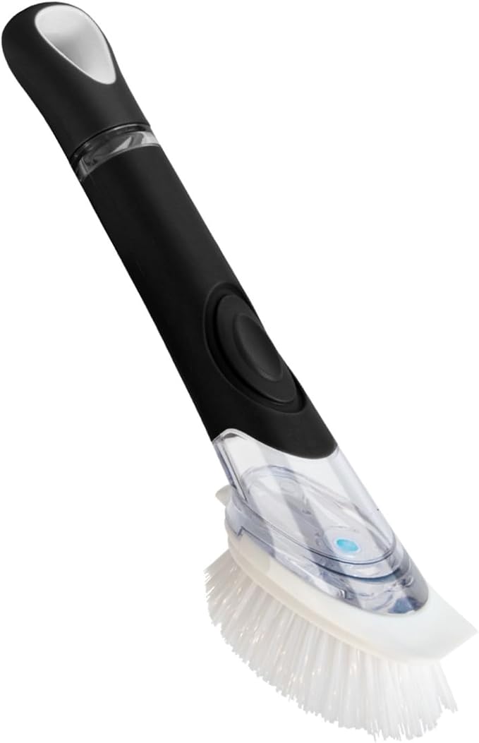 CELOX Dish Brush with Soap Dispenser, Dish Soap Brush with Handle by CELOX