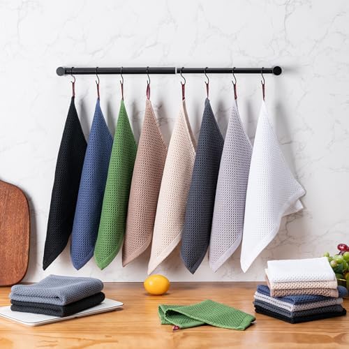 Kitchen Towels 6-Pack Kitchen Dish Cloths, 100% Cotton, 12x12 In - Image 6