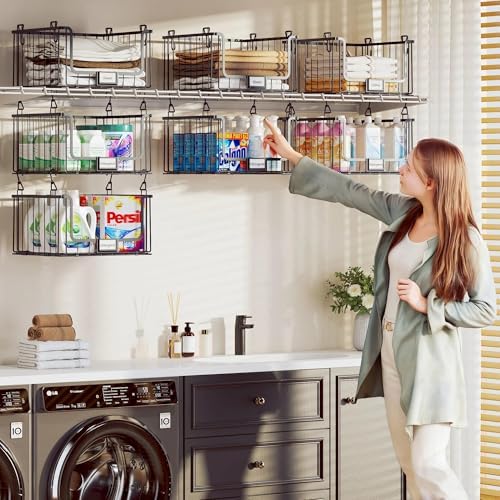 3-Pack Laundry Basket, Wire shelves - Image 4