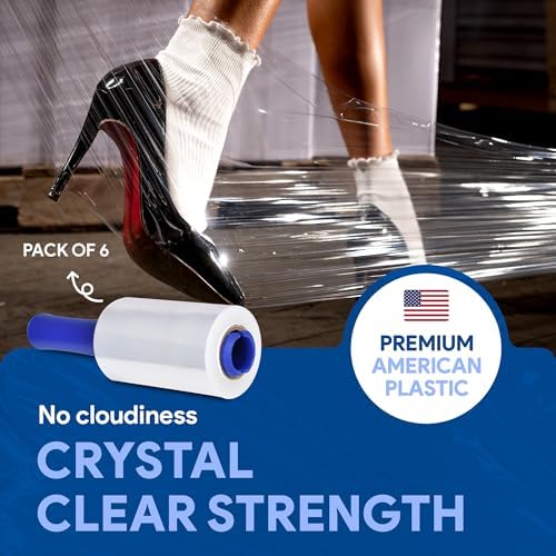 nternational Plastics Co. 6 Pack of 5'' Stretch Wrap - Image 2
