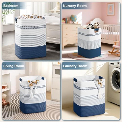 Laundry Hamper, 95L Tall Laundry Basket - Image 6