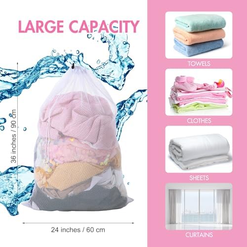Berlune 1 Pc Large Mesh Laundry Bags - Image 5