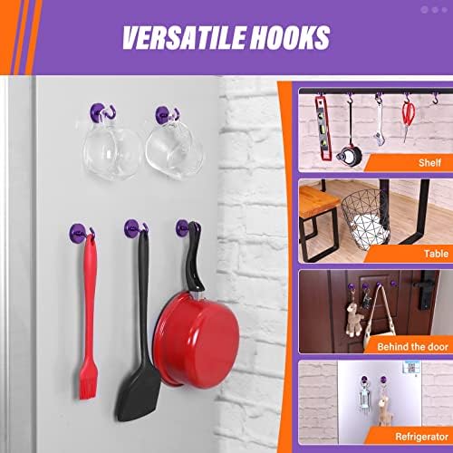 Neosmuk Magnetic Hooks for Cruise Cabins, 130lb Heavy Duty, 4 Pack - Image 3