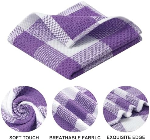 Mordimy Cotton Waffle Weave Dish Cloths, 6 Pack - Image 2