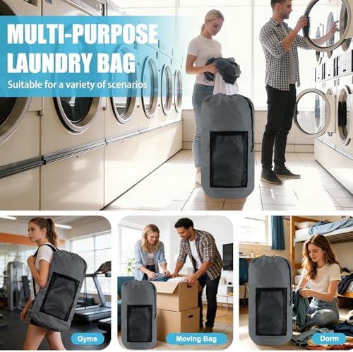 Olosar Laundry Bag Backpack, Extra Large Travel Laundry Bag - Image 7