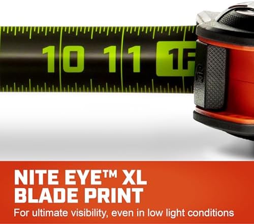 Crescent Lufkin 25 Ft. WORKHORSE NITE EYE Magnetic Tape Measure | LM1125NE - Image 2