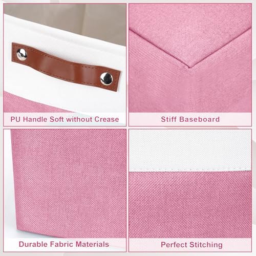 Bagnizer Large Fabric Storage Baskets | 50L Storage Bins, Decorative Linen - Image 5